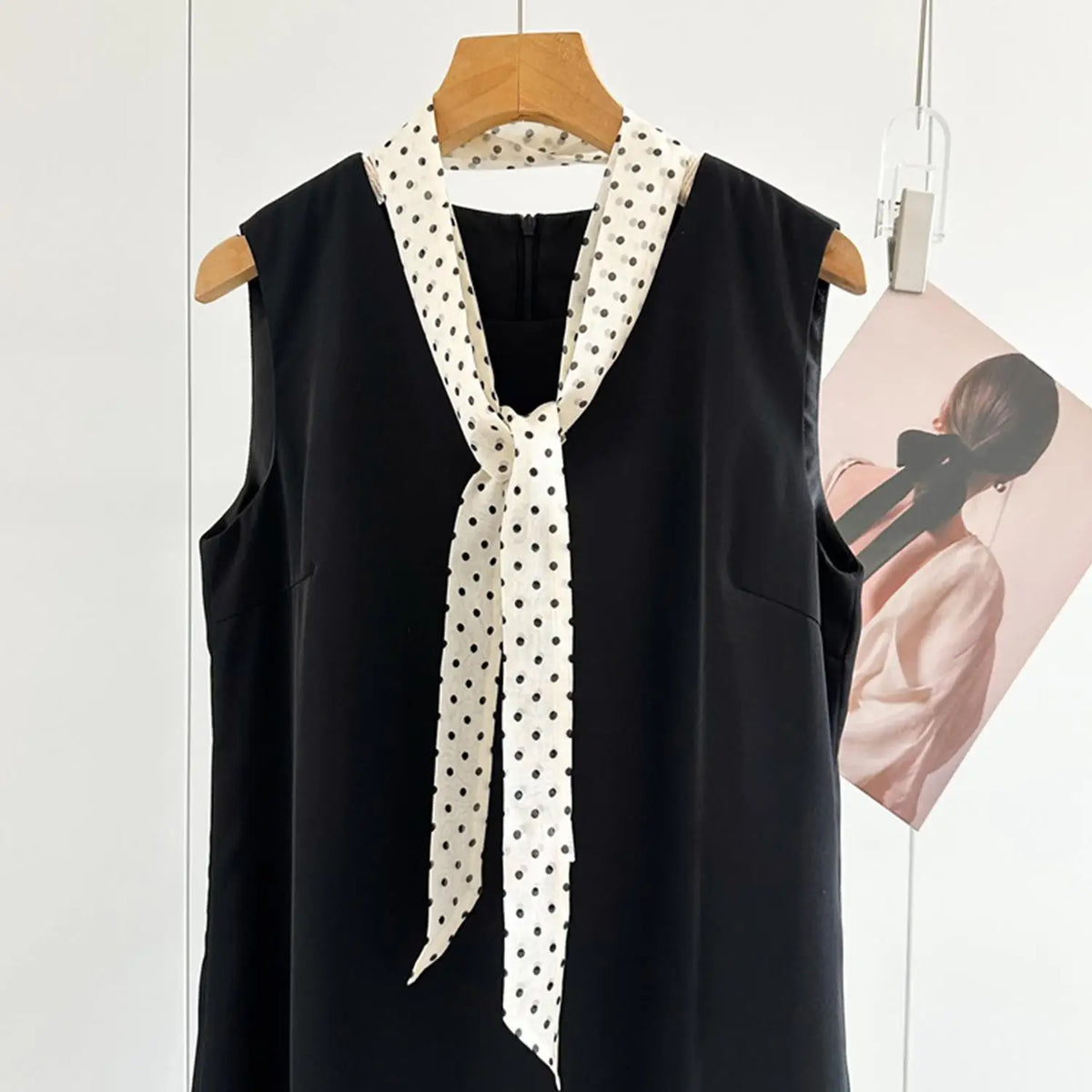 Women Narrow Long Scarf 150x4cm Polka Dot Tie Bag Ribbon Headband Choker Streamer Lady Accessories