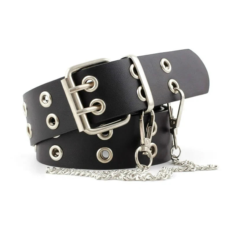 Unisex Jeans Belt Punk Gothic Belts For Women Men Waist Corset Cinturon Mujer Chain Ketting Riem High Quality Cummerbunds Cintos