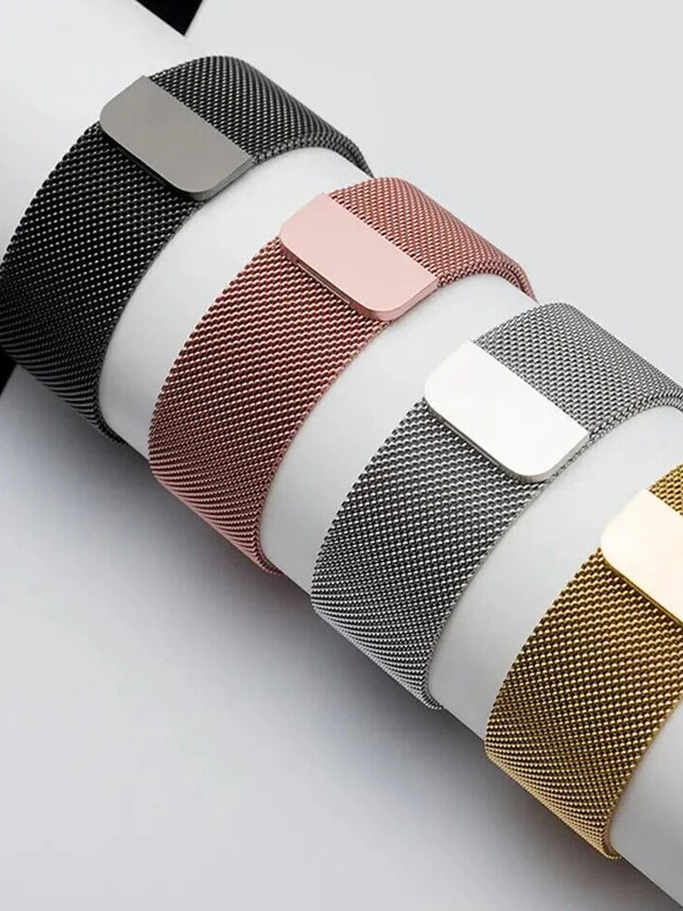 Milanese Loop Band For Apple Watch Strap 46mm 44mm 45mm 40mm 42mm 41mm 49mm Bracelet iWatch Series 12 11 10 9 SE Ultra 4 3 49mm