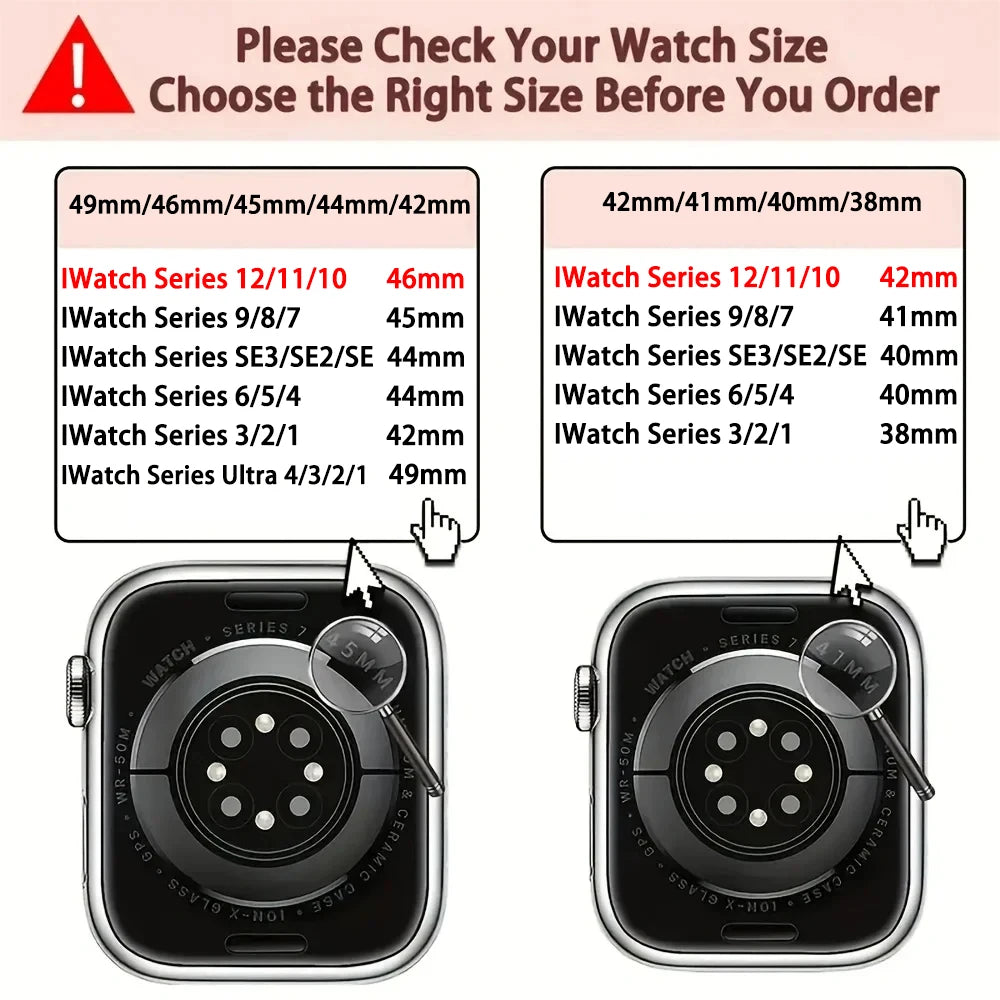 Milanese Loop Band For Apple Watch Strap 46mm 44mm 45mm 40mm 42mm 41mm 49mm Bracelet iWatch Series 12 11 10 9 SE Ultra 4 3 49mm