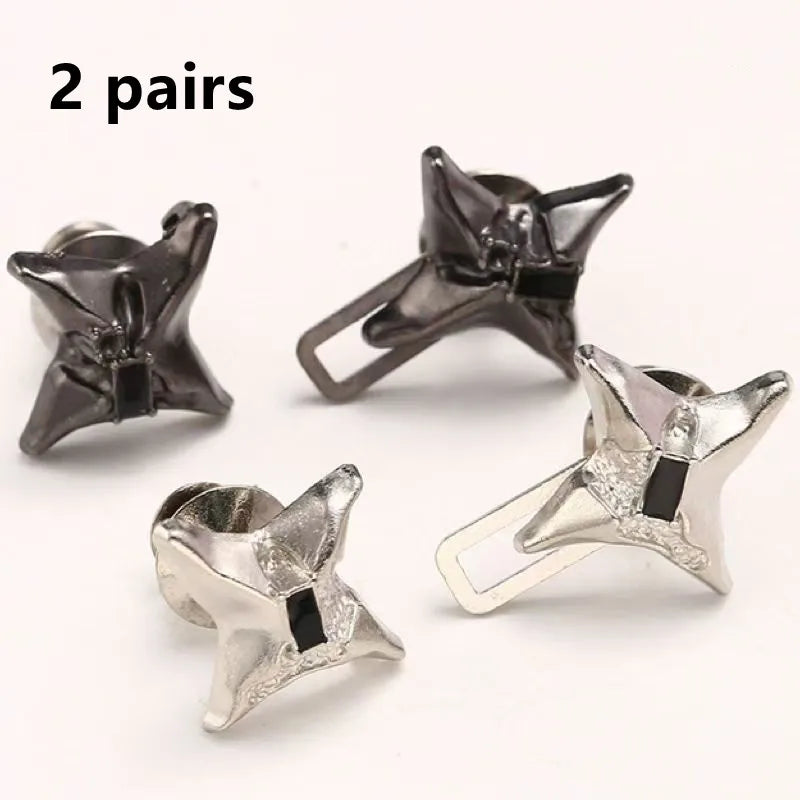 Temperament Four Pointed Star Waist Tightening Tool, Adjustable Waist Buckle, Fashionable Jeans, Fixed Waist Buckle